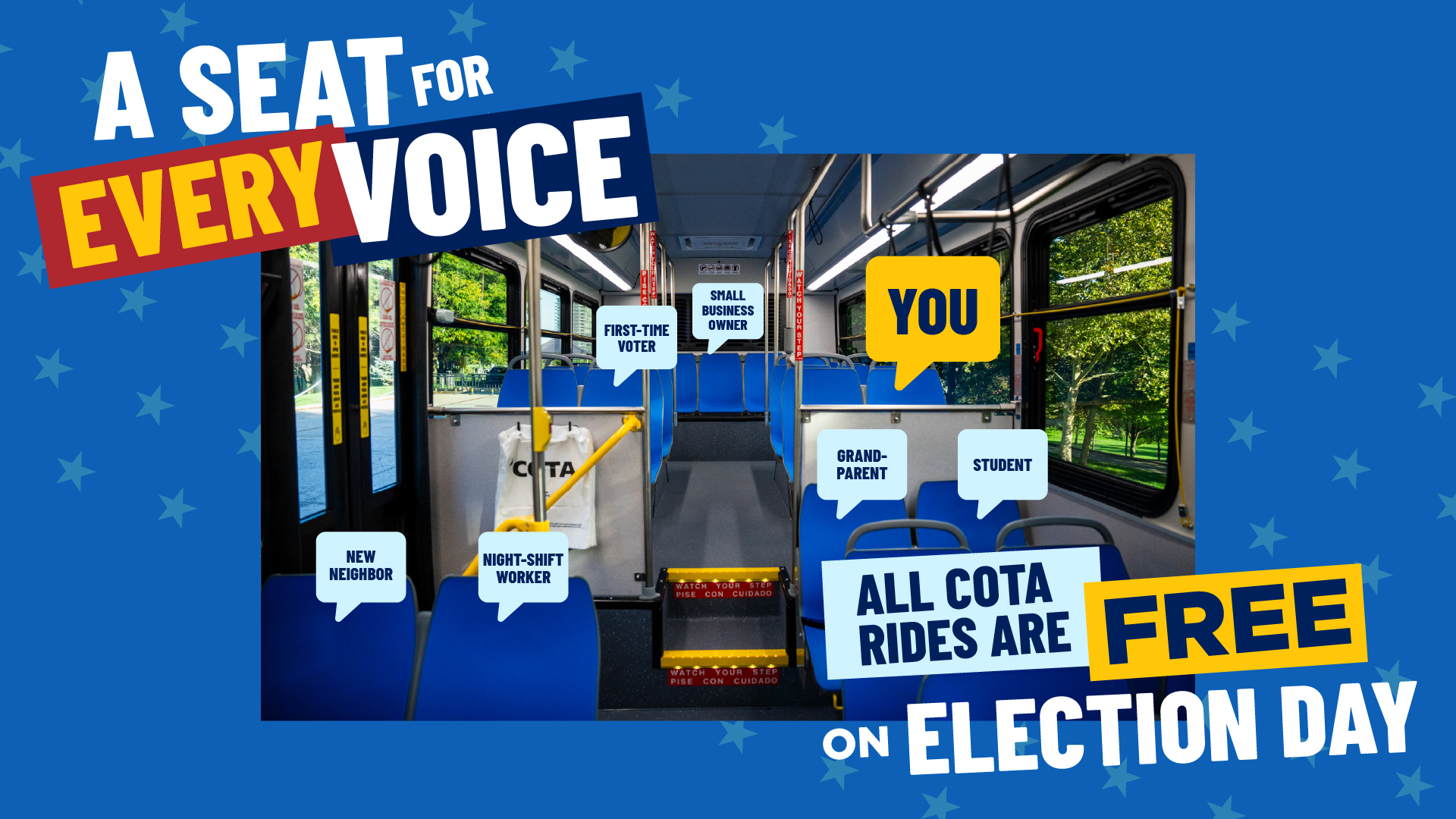 FREE COTA rides on Election Day