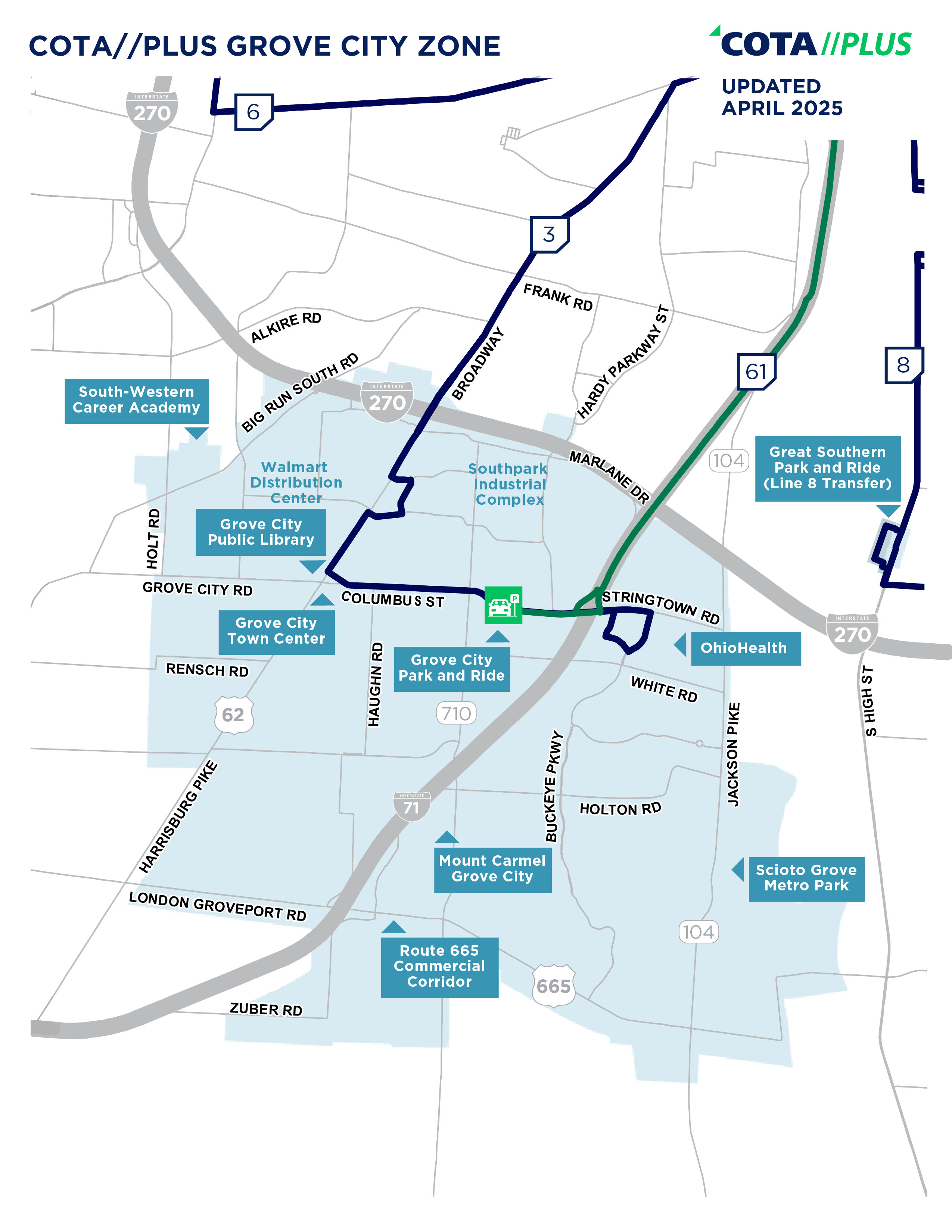 Grove City Map