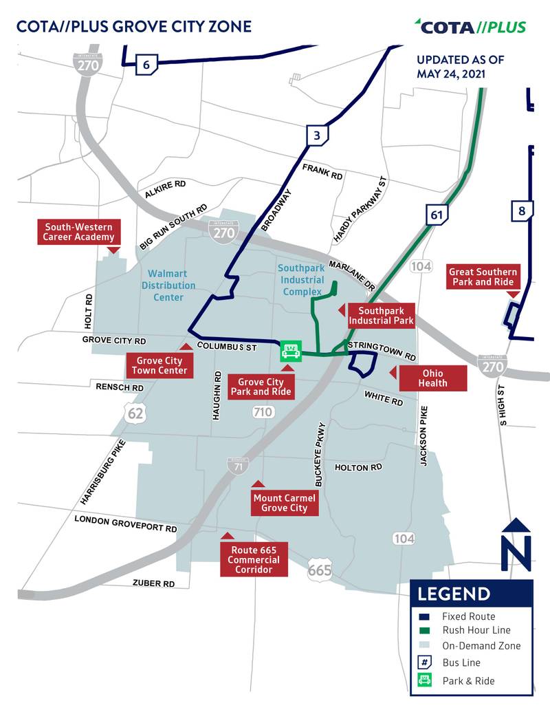 COTA//Plus COTA, Central Ohio Transit Authority. Let